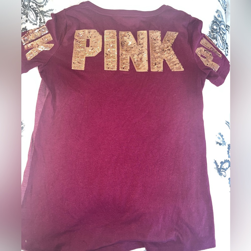 Vs pink bling shirt